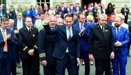Leo Varadkar leaves Government buildings after being elected by parliamentary vote as the next Prime Minister of Ireland (Taoiseach), in Dublin, yesterday