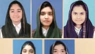 From top left: Amna Nasir, Aena Farooq, Syeda Aliza, Kholoud and Maria 