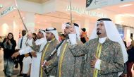 Traditional dance during Eid celebrations at Doha Festival City, yesterday. Pic: Abdul Basit / The Peninsula
