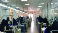 A view of the factory of Sheikha Haya for Industrial Sewing. 