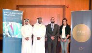 Qatar Post officials at the launch of the Digital Mailroom automation solution.