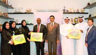The representatives of Sasol with the officials from the Embassy of South Africa to Qatar during Mandela Day celebrations. 