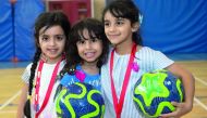 Children enjoying an activity at Qatar Foundation’s Education City Summer Camp.