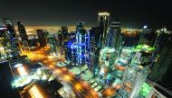 A glitzy night view of Doha’s scintillating skyline, yesterday.  (Pic: Abdul Basit/The Peninsula)