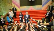 China's Foreign Minister Wang Yi speaks during a press conference on the sidelines of the 50th Association of Southeast Asian Nations (ASEAN) regional security forum in suburban Manila on August 6, 2017. (AFP / TED ALJIBE)
