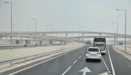 Vehicles plying on the newly opened southern part of Doha Express Highway (Photo: Baher Amin)