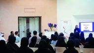 Coach Rawda Al Kubeissi at the workshop titled, “How to Excel in my Career”at the Katara Cultural Village. 