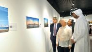 Philippine Ambassador Alan L Timbayan and Katara Human Resources Manager Saif Al Dosari at the exhibition at Katara. Pic: Baher Amin / The Peninsula