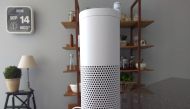 An Amazon Echo voice-controlled virtual assistant at its product launch in London, Sept. 14, 2016. Reuters/Peter Hobson