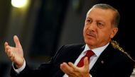 Turkish President Tayyip Erdogan attends an interview with Reuters at the Presidential Palace in Ankara, July 21, 2016 (REUTERS / Umit Bektas) 