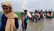 ARRIVALS. Rohingya refugees from Myanmar's Rakhine state arrive near the Khanchon border crossing near the Bangaldeshi town of Teknaf on Septebmer 5, 2017. K M Asad/AFP.