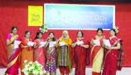 Teachers presenting a cultural programme at the event.