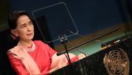 Myanmar's Minister of Foreign Affairs Aung San Suu Kyi addresses the 71st United Nations General Assembly in Manhattan, New York, U.S. September 21, 2016. Reuters/Carlo Allegri