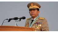General Min Aung Hlaing, the head of Myanmar's powerful army, has called for national unity in solving what he calls 'the Bengali issue' -- the Rohingya Muslims of Rakhine state, whom many Burmese believe are foreign interlopers AFP/Handout.