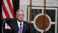 U.S. Defense Secretary Jim Mattis listens to a question during a joint news conference in New Delhi, India September 26, 2017. REUTERS/Adnan Abidi
