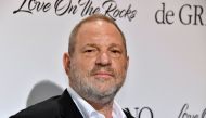 US film producer Harvey Weinstein posing during a photocall as he arrived to attend the De Grisogono Party on the sidelines of the 70th Cannes Film Festival, at the Cap-Eden-Roc hotel in Antibes, near Cannes, southeastern France on May 23, 2017.  AFP / Ya