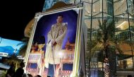 A portrait of Thai King Maha Vajiralongkorn is seen at a shopping mall on the eve of his 65th birthday in Bangkok, Thailand July 26, 2017. REUTERS/Jorge Silva.