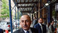 Turkey's Minister of Foreign Affairs Mevlut Cavusoglu arrives at a meeting to discuss the Rohingya situation during the United Nations General Assembly in New York City, U.S. September 18, 2017. REUTERS/Stephanie Keith.