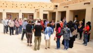 Participants during a programme of Qatar Museums. 