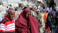 A Somali woman mourns at the scene of an explosion in KM4 street in the Hodan district of Mogadishu, Somalia October 15, 2017. REUTERS/Feisal Omar.