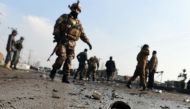 File photo of a blast site in Afghanistan. PHOTO: AFP.