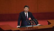 A File photo of President Xi Jingping. AFP.