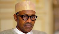 (FILES) This file photo taken on September 16, 2015 shows Nigerian President Muhammadu Buhari during a press conference in Paris.  AFP / Bertrand GUAY
