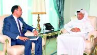 Emir H H Sheikh Tamim bin Hamad Al Thani has received a written message from President of the Republic of Kyrgyzstan, Almazbek Atambayev, pertaining to bilateral relations and means of boosting them. The Ambassador of the Republic of Kyrgyzstan to Qatar, 