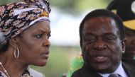 President Robert Mugabe's wife Grace Mubage and vice-President Emmerson Mnangagwa attend a gathering of the ZANU-PF party's top decision making body, the Politburo, in the capital Harare, Zimbabwe, February 10, 2016. Reuters/Philimon Bulawayo