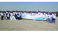 Beach at Bin Ghanam Island in Al Khor after a clean-up drive.