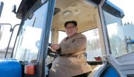 FILE PHOTO: North Korean leader Kim Jong Un gives field guidance to the Kumsong Tractor Factory in this undated picture provided by KCNA in Pyongyang on November 15, 2017. KCNA via Reuters/File Photo
