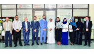 Students and staff of Computer Science and Engineering (CSE) at Qatar University College of Engineering (QU-CENG) with the mementos after coming first in DELL-EMC Envision the Future Competition 2017. 