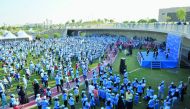 Qatar residents during the launch of ‘Beat Diabetes’ initiative at Oxygen Park.  Pic: Baher Amin / The Peninsula 