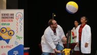 Science and engineering concepts were brought to life at Qatar Academy during an engaging new show presented by Texas A&M University at Qatar and the Qatar Petrochemical Company (Qapco).