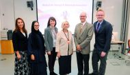 Speakers and coordinators during ‘Visual Arts and Medicine’ event at Weill Cornell Medicine-Qatar (WCM-Q). 