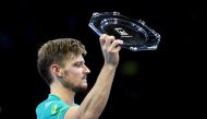Belgium's David Goffin reacts after losing the final against Bulgaria's Grigor Dimitrov Action Images via Reuters/Tony O'Brien
