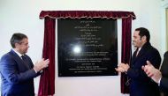 Deputy Prime Minister and Foreign Minister H E Sheikh Mohamed bin Abdulrahman Al Thani inaugurating the Arab Cultural House “Al Diwan” in Berlin yesterday,