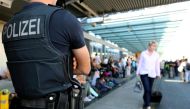 German police ar a Frankfurt airport terminal, August 31, 2016. Reuters/Alex Kraus