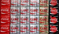 Boxes of Coca-Cola are seen at a grocery store in Los Angeles, California U.S. November 21, 2017. Reuters/Lucy Nicholson  