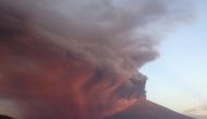 Indonesia's Mount Agung volcano erupts as seen from Amed, Karangasem, Bali, Indonesia November 26, 2017. REUTERS/Jose Colreavy