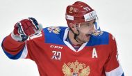 Russia's ice hockey forward Ilya Kovalchuk has told TASS news agency that he believes Russian athletes should go to the Olympics. (AFP Photo/Alexander NEMENOV).