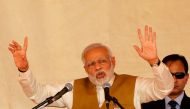 India's Prime Minister Narendra Modi addresses his supporters during a campaign meeting ahead of Gujarat state assembly election in Kalol on the outskirts of Ahmedabad, India, December 8, 2017. REUTERS/Amit Dave