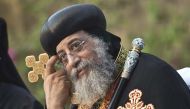 File photo shows leader of Egypt's Coptic Christians Pope Tawadros II in Cairo. (AFP / KHALED DESOUKI)