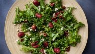 Chicory Salad With Roasted Grapes. (Photo by Deb Lindsey for The Washington Post)
