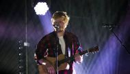 An image of singer/songwriter Ed Sheeran performing in a concert in Singapore. Reuters.
