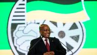 President of South Africa and of the African National Congress, Jacob Zuma speaks during a presidential Gala dinner at the NASREC Expo Centre in Johannesburg on December 15, 2017, on the eve of South Africa's ruling African National Congress (ANC) 54th Na