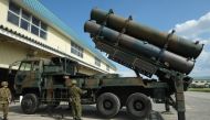A truck-mounted anti-ship missile at Japan Ground Self-Defense Force in Hokkaido, Japan on Sept. 8, 2017. Kazuhiro Nogi / AFP.
