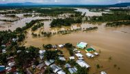 A general view of the flooded Municipality of Kabacan, North Cotabato, on the southern island of Mindanao on December 23, 2017, after Tropical Storm Tembin dumped torrential rains across the island. AFP / FERDINANDH CABRERA

