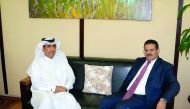 Dr Ibrahim bin Saleh Al Nuaimi, Chairman of DICID, with Dr Rafiq Abdussalam, Tunisia’s former Minister of Foreign Affairs and Director of the Centre for Strategic and Diplomatic Studies.