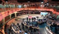 Staff work inside the headquarters of Al Jazeera Network in Doha, June 8, 2017 (Reuters/ Naseem Zeitoon) 